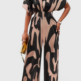 Zahara Mono Abstract with Fitted Waist