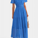 Imani Embroidered Lace Maxi Dress