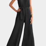 Patrizia Mono Palazzo Pleated with Halter Neck