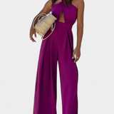 Jessica Mono Halter Cross Back and Wide Leg