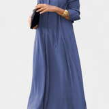 Verónica Long Sleeve Dress with V-Neck