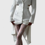 Bernice Midi Blazer Dress with Cut-Out and Open Back