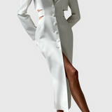Bernice Midi Blazer Dress with Cut-Out and Open Back