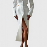 Bernice Midi Blazer Dress with Cut-Out and Open Back
