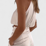 Helira Two-Piece Set with Fluid Top and Palazzo Trousers