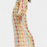 Shanice Geometric Print Maxi Dress