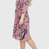 Ame Midi Dress with Belt and Versatile Cut
