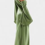 Keisha Asymmetrical One-Shoulder Maxi Dress with Sculpted Waist