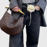 Gerda Bolso Woven with Gold Handle