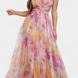 Ingrid Maxi Floral Dress with V-Neck