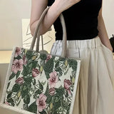 Taila Jute Bag with Floral Print and Eco-Friendly Design