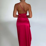Emberly One-Shoulder Maxi Dress with High Split