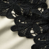 Diana Asymmetrical Lace Panel Midi Dress