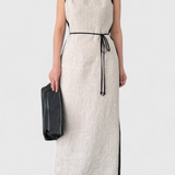 Samanta Sleeveless Dress with Colour Contrast