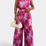 Liora Two-Piece Set with Structured Top and Pleated Trousers