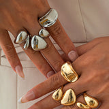 Irregular Metal Rings