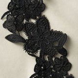 Diana Asymmetrical Lace Panel Midi Dress