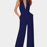 Lilac Wide-Leg Jumpsuit with Light Elegance