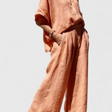 Adesua Casual Summer Set in Cotton-Linen