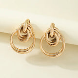 Intertwined Gold Hoop Earrings
