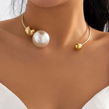 Metal Pearl Necklaces