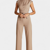 Sleeveless Flared Jumpsuit