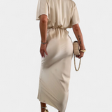 Emryn Soft Dress with Cross Knot