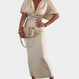 Emryn Soft Dress with Cross Knot