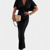 Emryn Soft Dress with Cross Knot