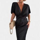 Emryn Soft Dress with Cross Knot