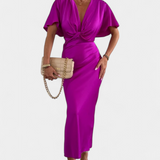 Emryn Soft Dress with Cross Knot