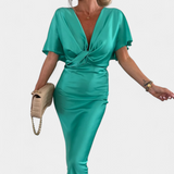 Emryn Soft Dress with Cross Knot