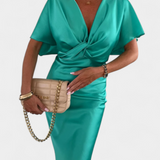 Emryn Soft Dress with Cross Knot