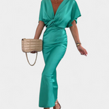 Emryn Soft Dress with Cross Knot