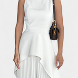 Chrysoula Asymmetrical Set with Pleated Trousers