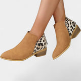 Janicee Orthopaedic Boots with Leopard Print