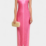 Jianna Halter Neck Dress with Metallic Fringes