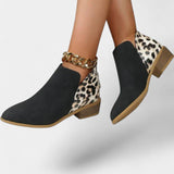 Janicee Orthopaedic Boots with Leopard Print
