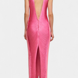 Jianna Halter Neck Dress with Metallic Fringes