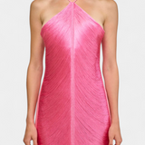 Jianna Halter Neck Dress with Metallic Fringes