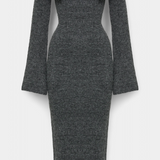 Solsona One-Shoulder Fitted Knit Dress