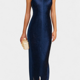 Jianna Halter Neck Dress with Metallic Fringes