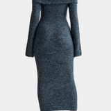 Solsona One-Shoulder Fitted Knit Dress