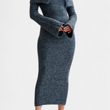 Solsona One-Shoulder Fitted Knit Dress