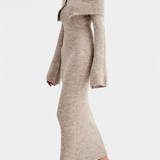 Solsona One-Shoulder Fitted Knit Dress