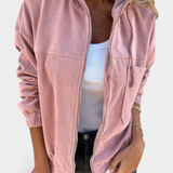 Lorca Corduroy Jacket with Hood and Zip