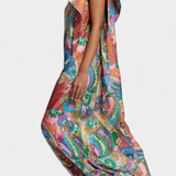 Ginette Maxi Dress with Rainbow Print