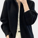 Chelsea Zip-Up Knit Cardigan