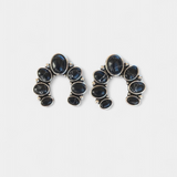 Natural Stone Horseshoe Earrings