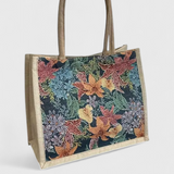 Taila Jute Bag with Floral Print and Eco-Friendly Design